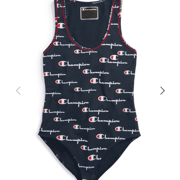 Champion Tops - NEW- Champion navy script bodysuit